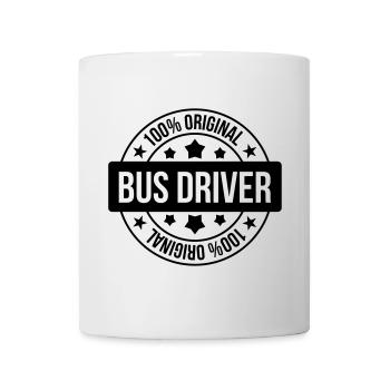 Bus / Busfahrer / Arbeit / Job - Tasse - Weiß - Vorne