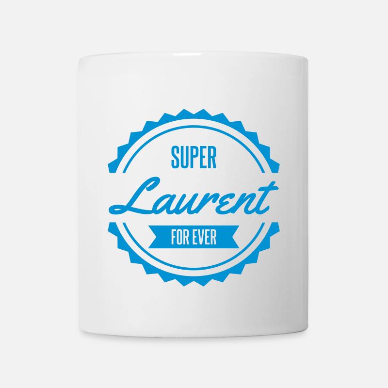super laurent noël anniversaire prénom - Mug blanc - blanc