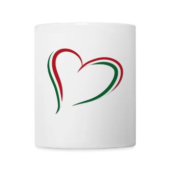 heart flag italy - Mug - white - Front