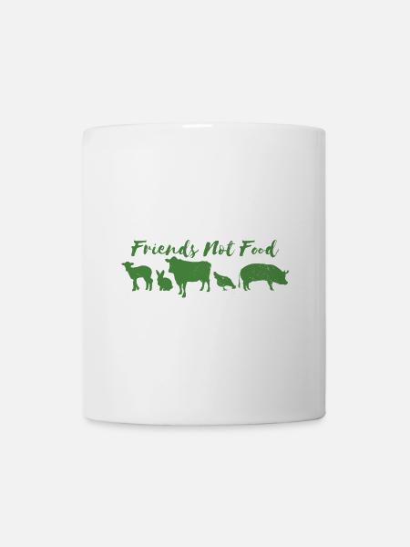 Friends Not Food 2c - Tasse - Weiß