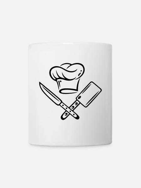 Cuisiner, chapeau de chef - Mug blanc - blanc