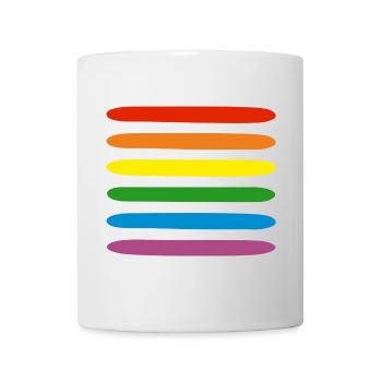 Regenbogen - Tasse - Weiß - Vorne