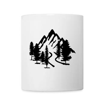 Mountain, Forest and Road - Mug - white - Front