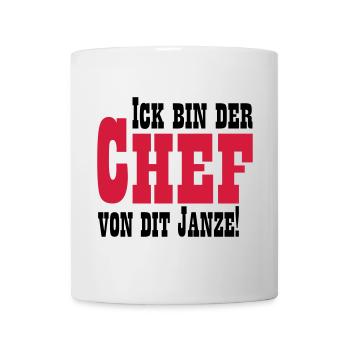Chef von dit janze - Tasse - Weiß - Vorne
