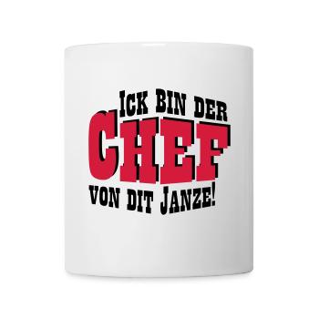 Chef von dit janze - Tasse - Weiß - Vorne