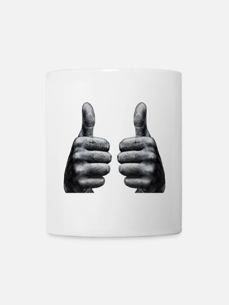 Daumen hoch - Tasse - Weiß