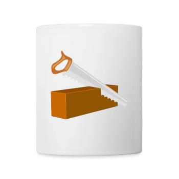 Saw Carpenter - Mug - white - Front