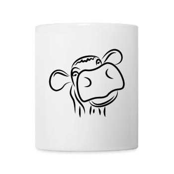 Kuh von den Bauern - Nutztiere - Kuh - Tasse - Weiß - Vorne
