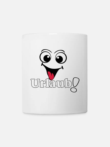 vacances, vacances disant chemise autocollant vacances (25) - Mug blanc - blanc