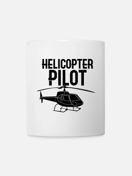 Helikopter Pilot - Tasse - Weiß