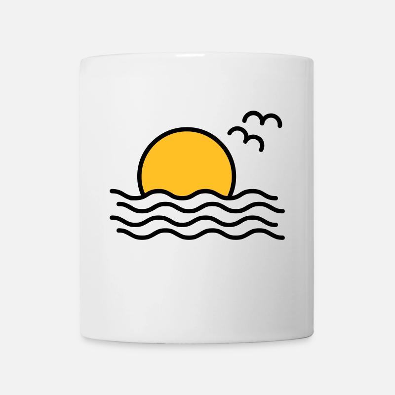Sonnenuntergang - Tasse - Weiß