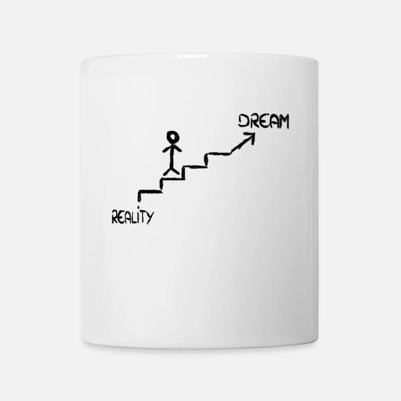 Reality to dream - Tasse - Weiß