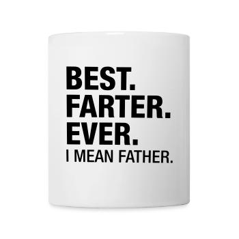 Meilleur. Excès de vitesse. Jamais. Je veux dire père... - Mug blanc - blanc - Devant
