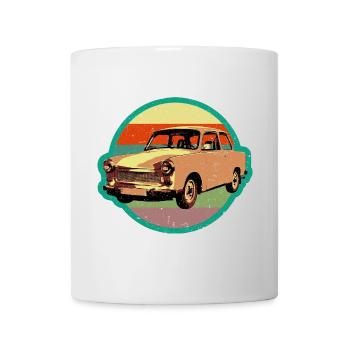Coole Trabi DDR Pappe im retro used look - Tasse - Weiß - Vorne