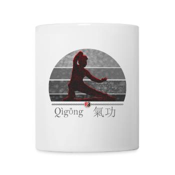 Combattant de Qi Gong - harmonie du corps et de l'esprit - Mug blanc - blanc - Devant
