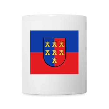 Transylvania coat of arms on a blue-red background - Mug - white - Front