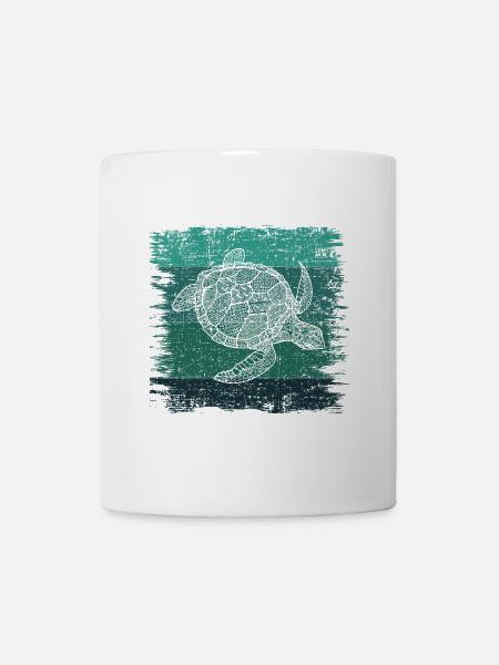 Schildkröte - Tasse - Weiß