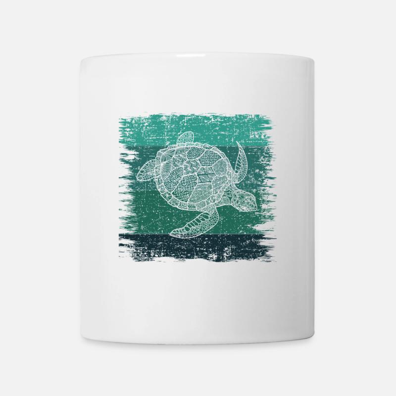 Tortue - Mug blanc - blanc