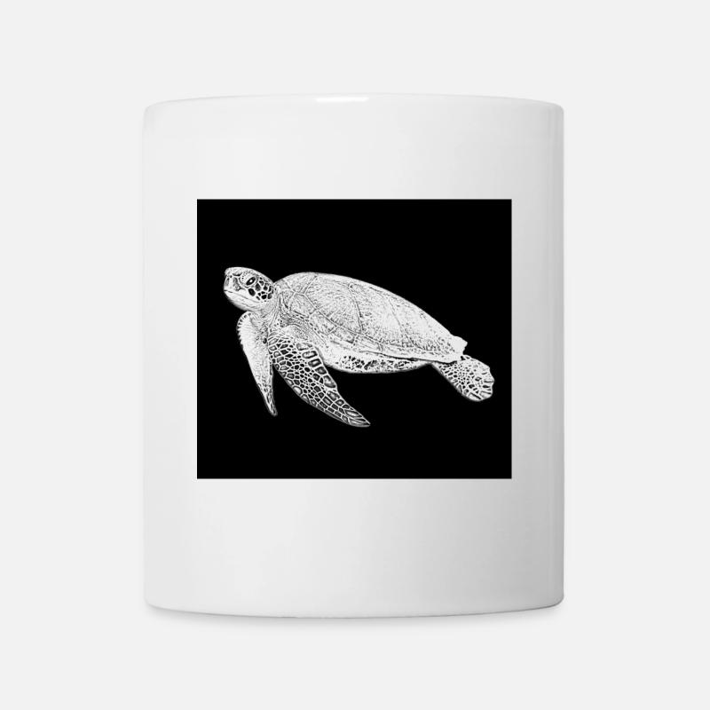 Schildkröte - Tasse - Weiß