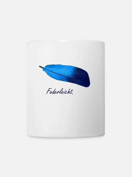 Feder Federleicht Vogel - Tasse - Weiß
