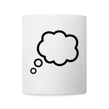 Thinking Bubble Comic Thought Bubble Bubble Thoughts - Mug - white - Front