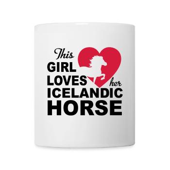 Cheval islandais - Mug blanc - blanc - Devant