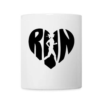 Femme de course - Mug blanc - blanc - Devant