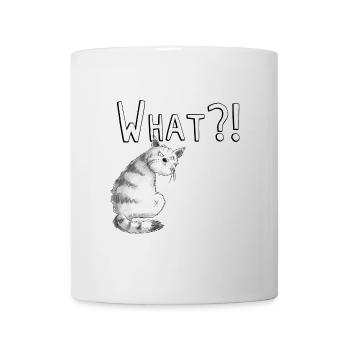 Annoyed cat I cat motif with saying I - Mug - white - Front