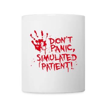 Don't Panic simulated patient first aid instructor - Mug - white - Front