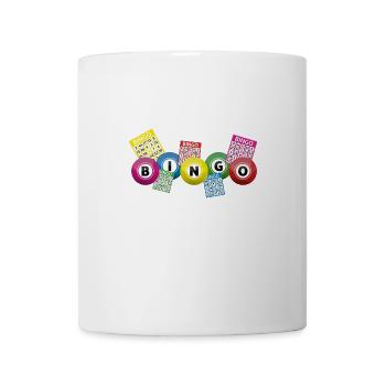 Bingo lottery balls and bingo cards - Tasse - Weiß - Vorne