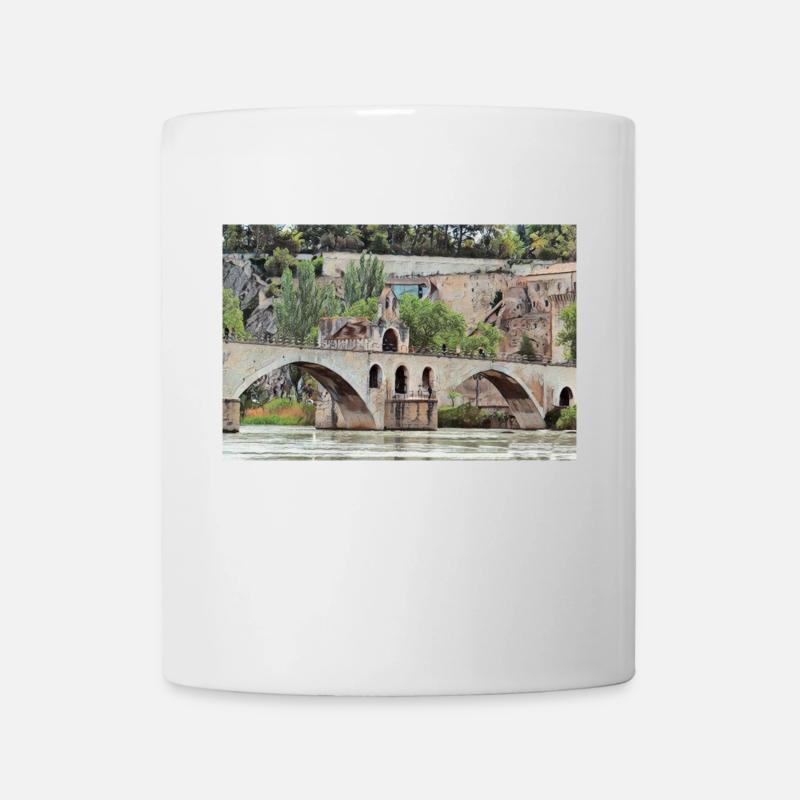 the bridge of Avignon - Mug - white