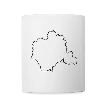 Kontur des Kreises Lippe - Tasse - Weiß - Vorne