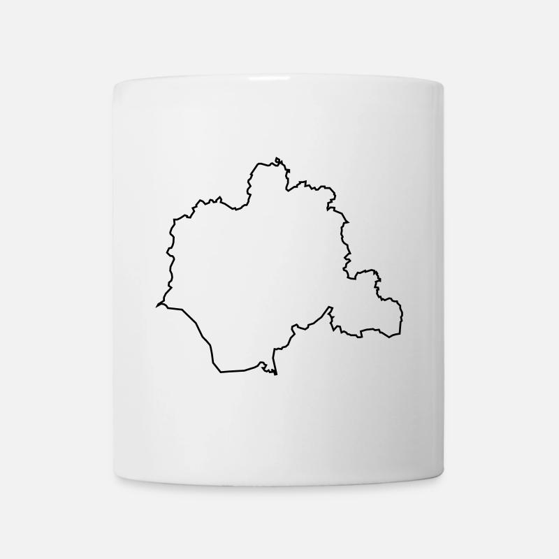 Contour of the Lippe circle - Mug - white