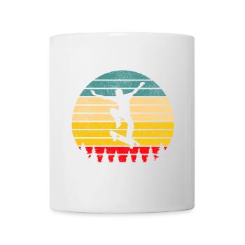 Skater Skateboard - Tasse - Weiß - Vorne