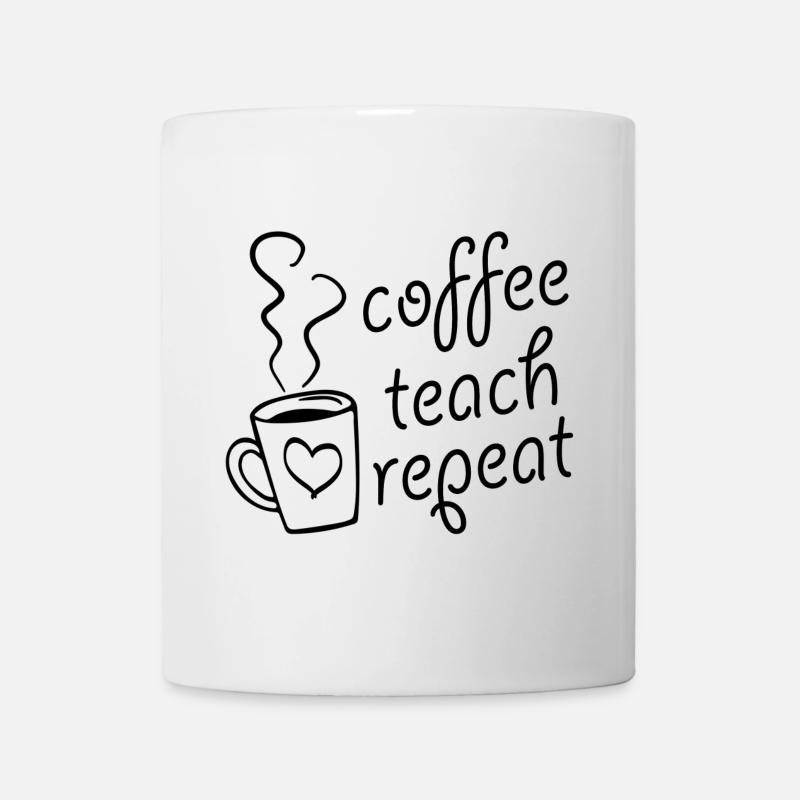 Lehrerin Lehrer Lehramt Kaffee Lustiger Spruch - Tasse - Weiß