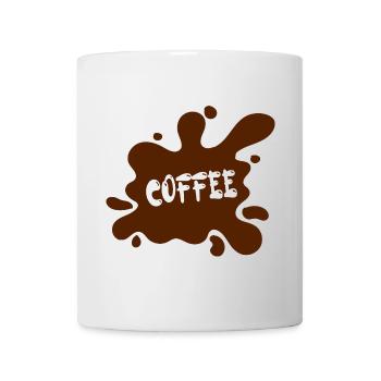 Coffee stain with artistic design - Mug - white - Front