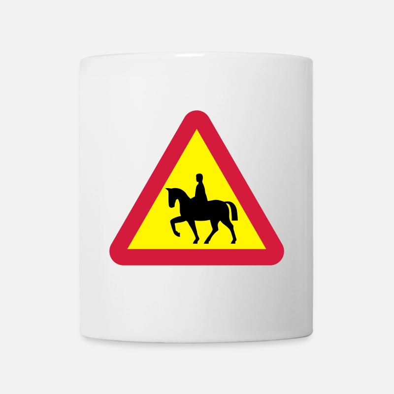 Horse warning - Mug - white