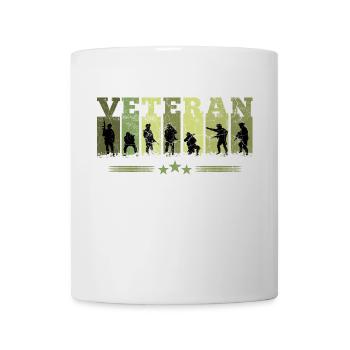 Cadeau de soldat de l'armée de l'armée militaire vétéran - Mug blanc - blanc - Devant