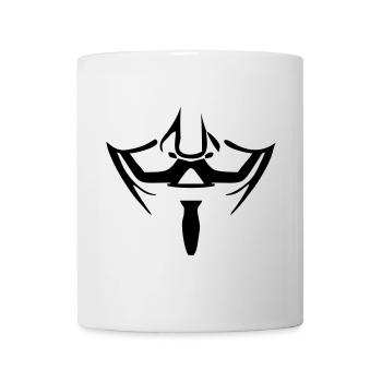 Anonymous Maske - Tasse - Weiß - Vorne