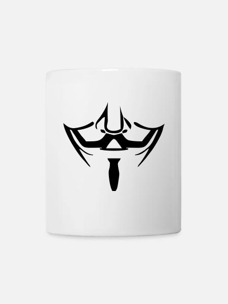Anonymous Maske - Tasse - Weiß