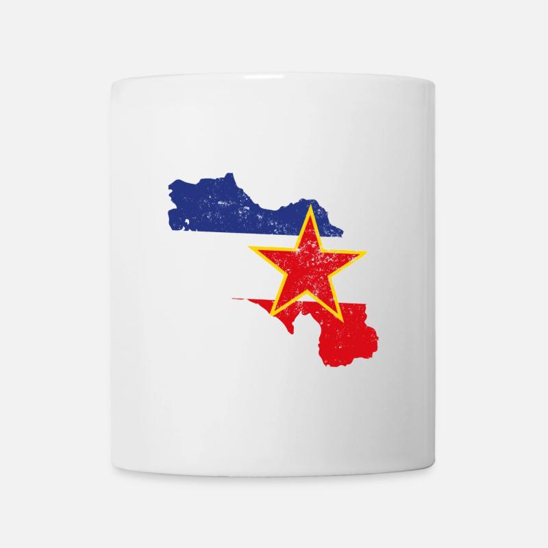 Balkan Yugoslavia Nostalgie Geschenkidee - Tasse - Weiß