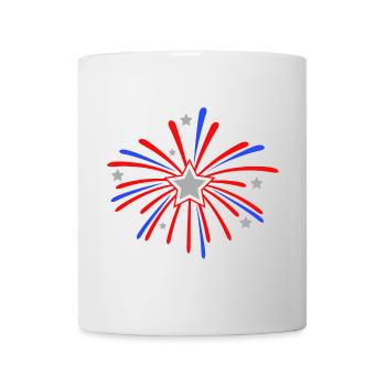 Feuerwerk Neujahr Geschenk - Tasse - Weiß - Vorne