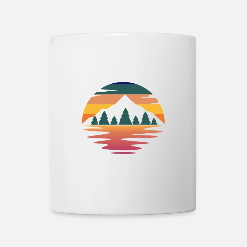 Mountain in color - Mug - white
