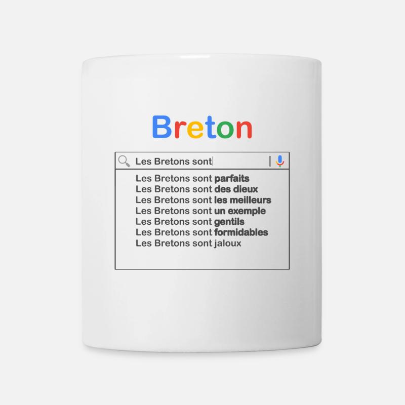 Breton recherche - Mug blanc - blanc