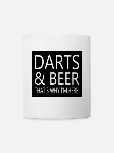 Darts Dart - Tasse - Weiß