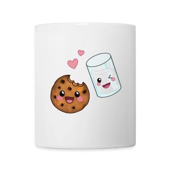 Dreamteam Kawaii Kekse & Milch für Naschkatzen - Tasse - Weiß - Vorne