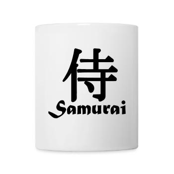 Samurai with text - Mug - white - Front