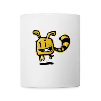 gelber Verrückter - Tasse - Weiß - Vorne