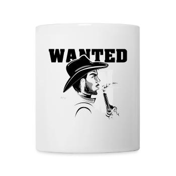 Symbole de cowboy recherché Logo Symbole de l’Ouest - Mug blanc - blanc - Devant
