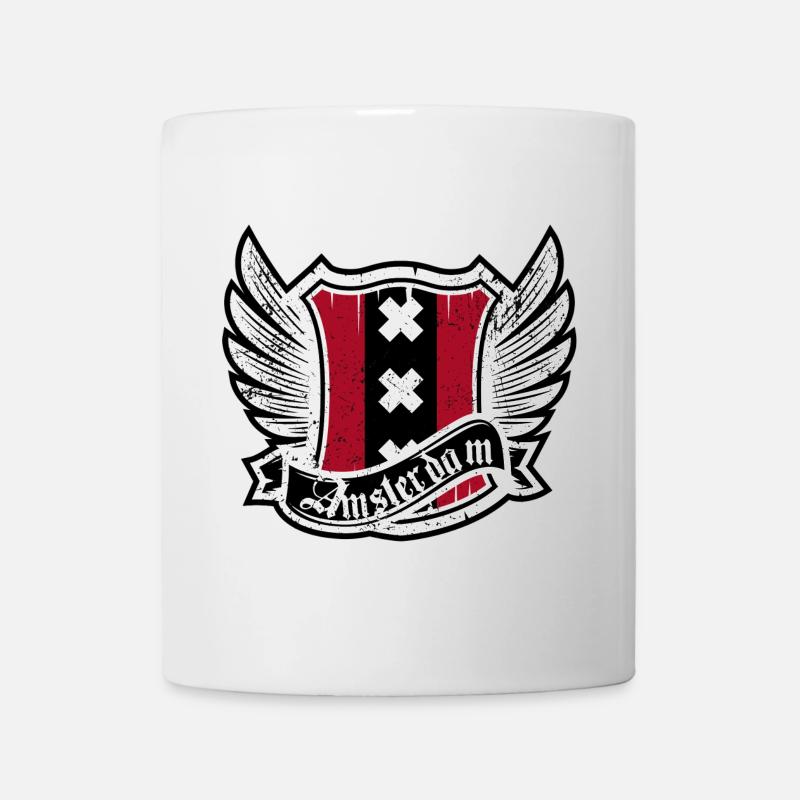 Blason ailé d’Amsterdam - Mug blanc - blanc